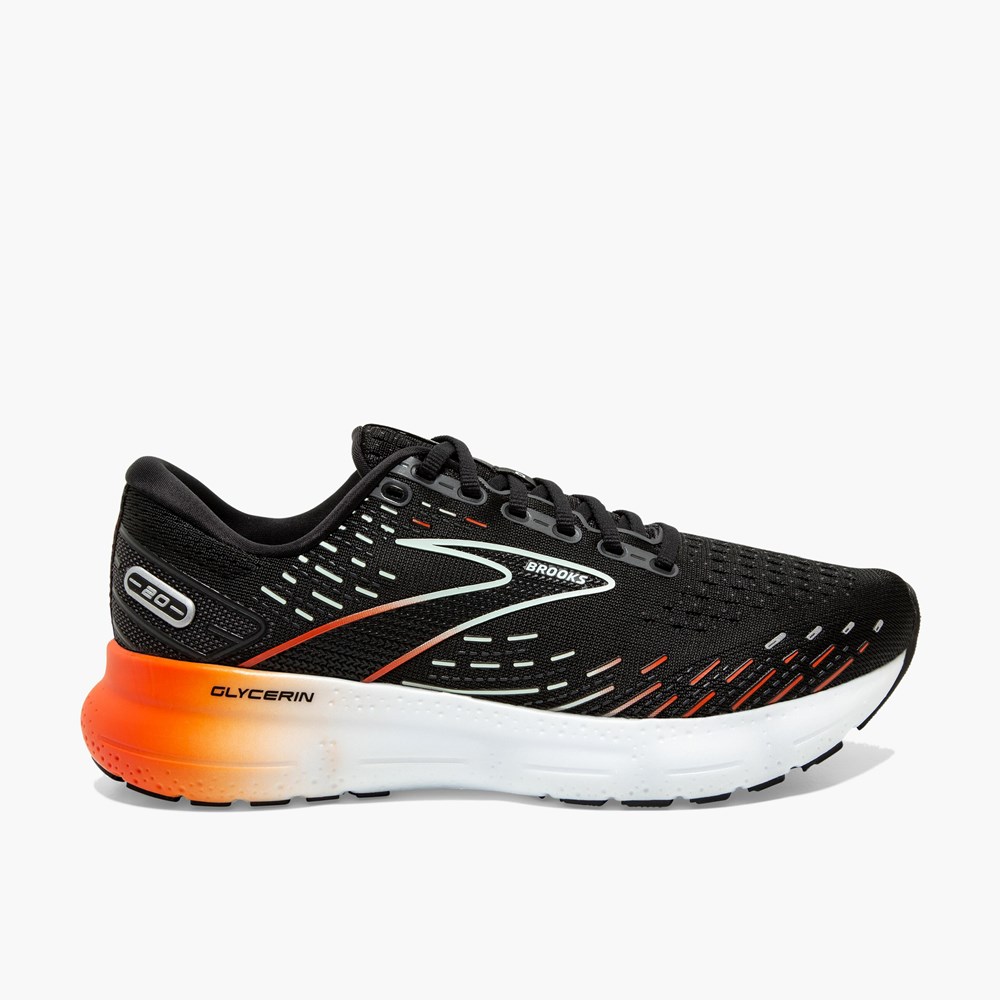 Chaussures Running Route Brooks Glycerin 20 Blanche Argent Femme | KQP-9750522